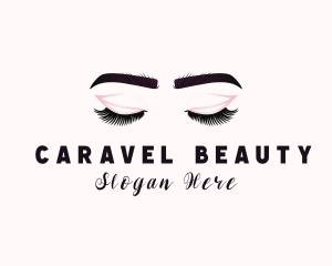 Woman Eyelash Aesthetic logo design