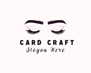 Woman Eyelash Aesthetic logo design