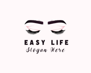 Woman Eyelash Aesthetic logo design