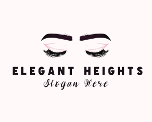 Woman Eyelash Aesthetic logo design