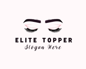 Woman Eyelash Aesthetic logo design