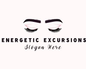 Woman Eyelash Aesthetic logo design