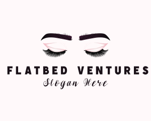 Woman Eyelash Aesthetic logo design