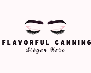 Woman Eyelash Aesthetic logo design