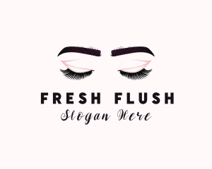 Woman Eyelash Aesthetic logo design