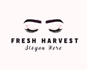 Woman Eyelash Aesthetic logo design