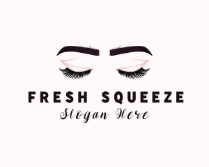 Woman Eyelash Aesthetic logo design