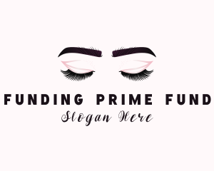 Woman Eyelash Aesthetic logo design