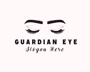 Woman Eyelash Aesthetic logo design