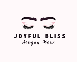 Woman Eyelash Aesthetic logo design