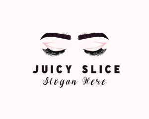 Woman Eyelash Aesthetic logo design