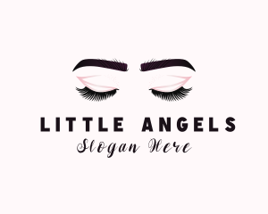 Woman Eyelash Aesthetic logo design