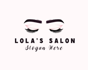 Woman Eyelash Aesthetic logo design