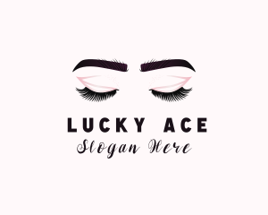 Woman Eyelash Aesthetic logo design