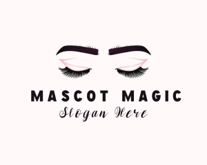 Woman Eyelash Aesthetic logo design