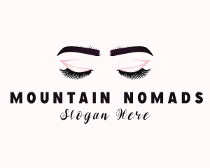 Woman Eyelash Aesthetic logo design