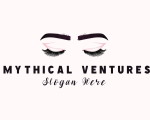 Woman Eyelash Aesthetic logo design