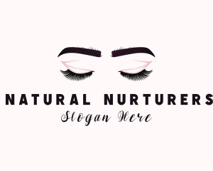 Woman Eyelash Aesthetic logo design