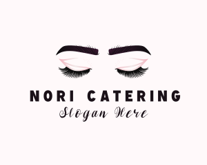 Woman Eyelash Aesthetic logo design