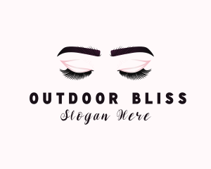 Woman Eyelash Aesthetic logo design