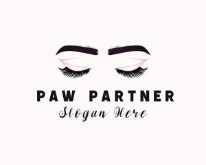 Woman Eyelash Aesthetic logo design