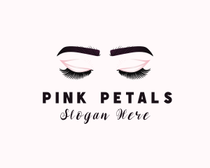 Woman Eyelash Aesthetic logo design