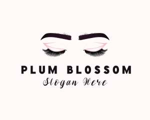 Woman Eyelash Aesthetic logo design