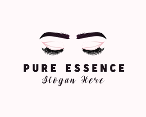 Woman Eyelash Aesthetic logo design