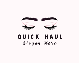 Woman Eyelash Aesthetic logo design