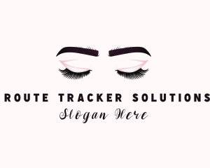 Woman Eyelash Aesthetic logo design