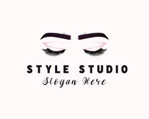 Woman Eyelash Aesthetic logo design