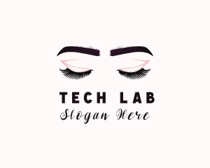 Woman Eyelash Aesthetic logo design