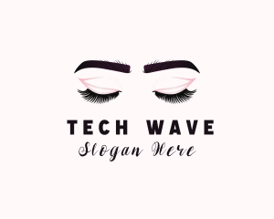 Woman Eyelash Aesthetic logo design