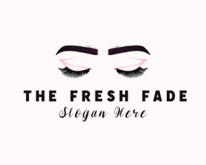 Woman Eyelash Aesthetic logo design