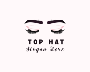 Woman Eyelash Aesthetic logo design