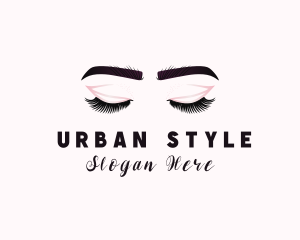 Woman Eyelash Aesthetic logo design