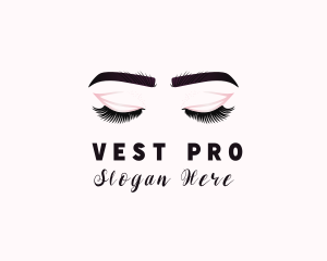 Woman Eyelash Aesthetic logo design