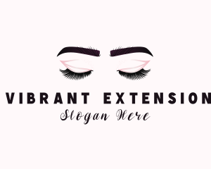 Woman Eyelash Aesthetic logo design