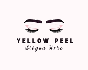 Woman Eyelash Aesthetic logo design