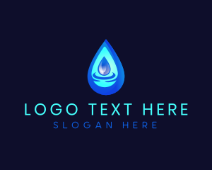 Water Droplet Liquid logo