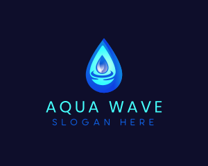 Water Droplet Liquid logo