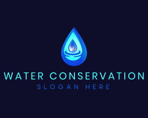 Water Droplet Liquid logo