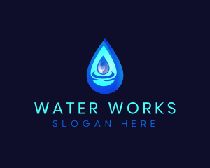 Water Droplet Liquid logo