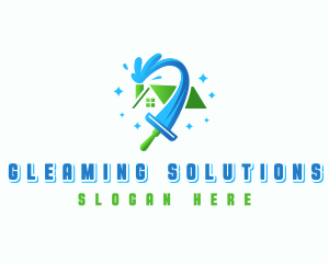 Wiper House Cleaning logo design