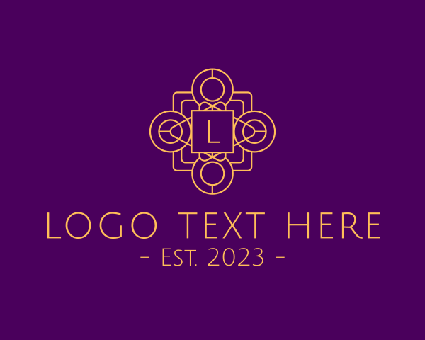 Gold And Purple logo example 4