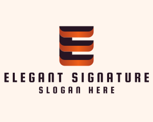 Generic Letter E Fabrication Company logo design