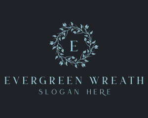 Organic Floral Wreath logo design