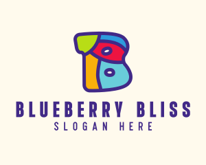 Colorful Playful Letter B logo design