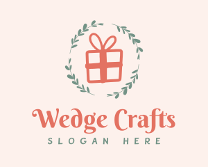 Leaf Wreath Gift Shop logo design