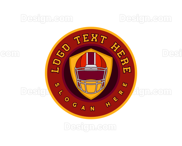 Football Shield Helmet Logo